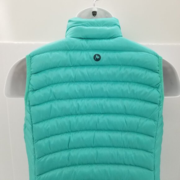 MARMOT Down Puffer Vest 600 Fill Women's Blue Full Zip Sz  Small - Picture 4 of 9
